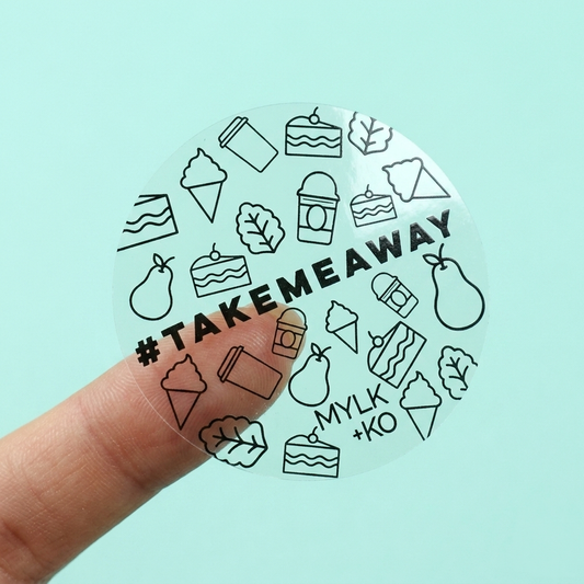 Clear Transparent Vinyl Stickers