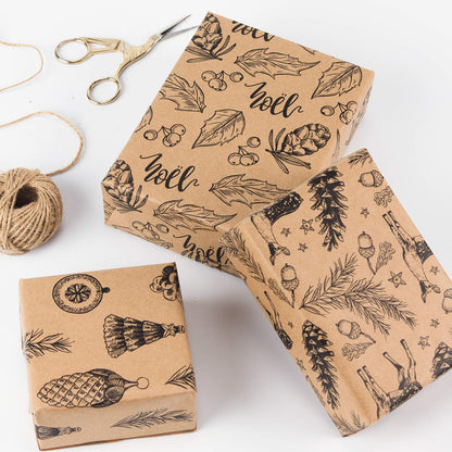 Custom printed kraft paper