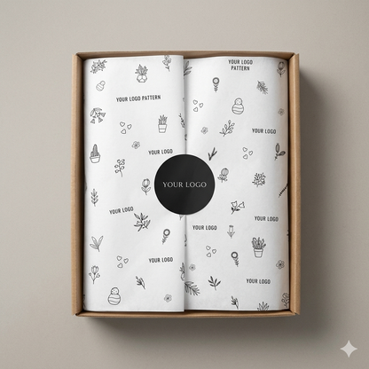 White tissue paper (1 colour print)