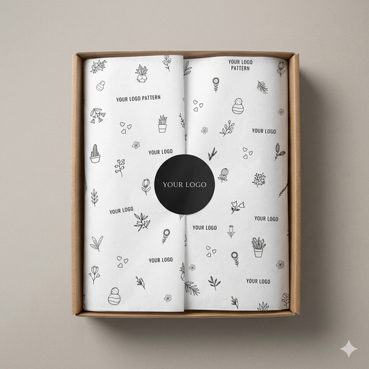 White tissue paper (1 colour print)