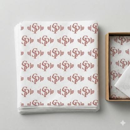 White tissue paper (1 colour print)