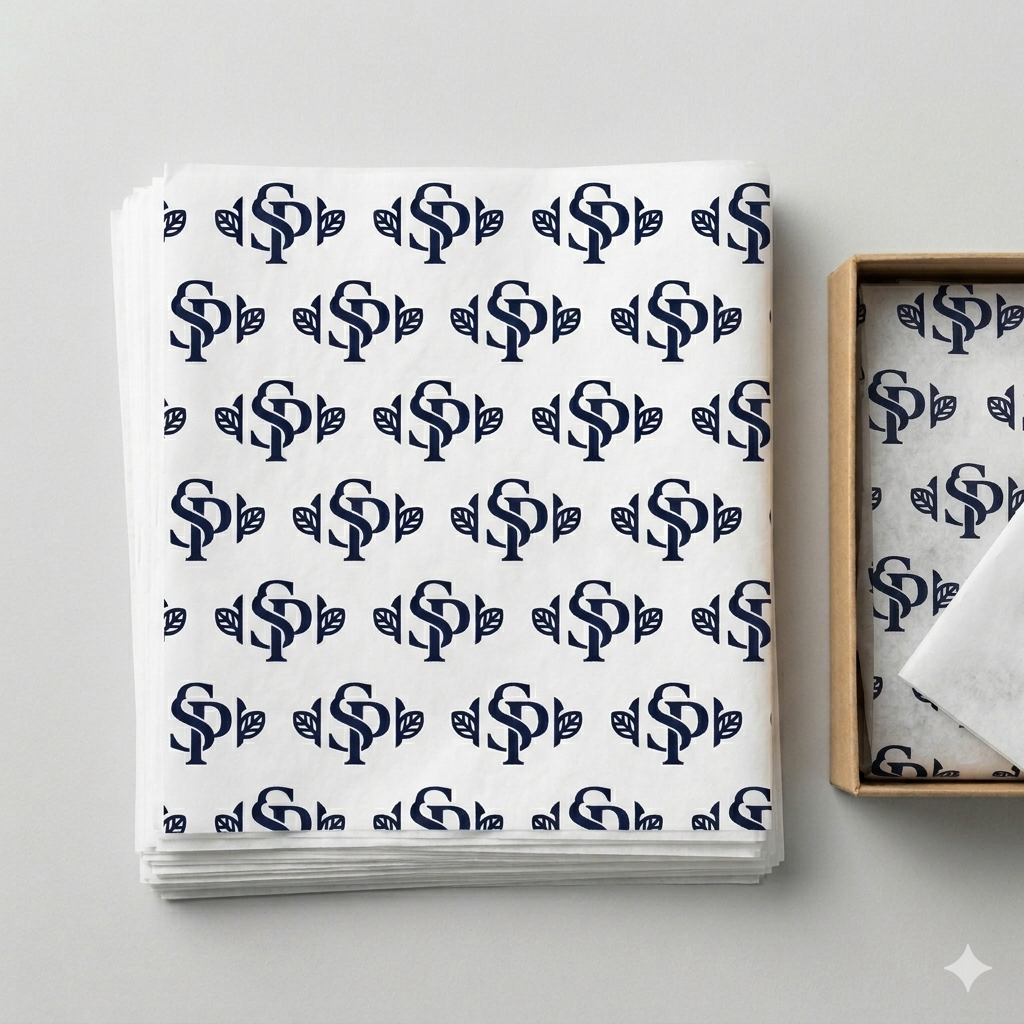 White tissue paper (1 colour print)